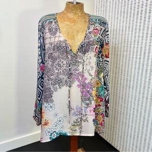 Johnny Was Blouse Tunic Pattern Top